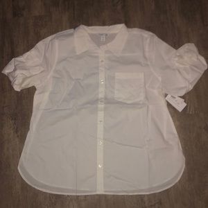 NEW! White blouse OLD NAVY